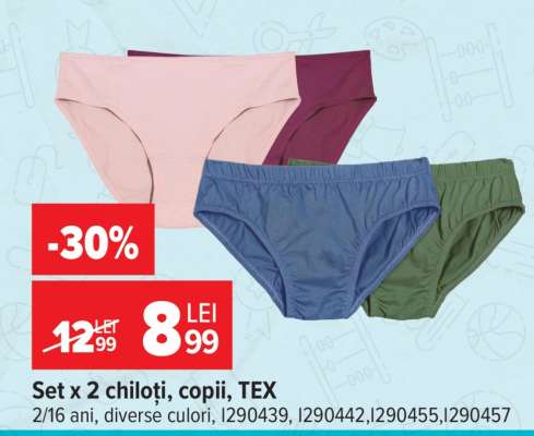 Set x 2 chiloți, copii, TEX