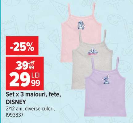 Set x 3 maiouri, fete, DISNEY