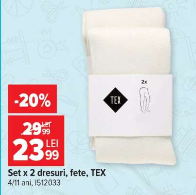 Set x 2 dresuri, fete, TEX