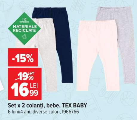 Set x 2 colanți, bebe, TEX BABY