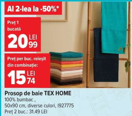 Prosop de baie TEX HOME