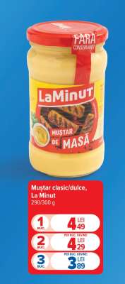 Muștar clasic/dulce La Minut