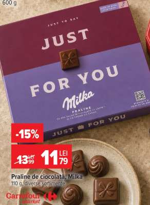Praline de ciocolată Milka