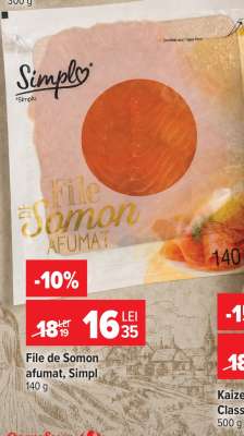 File de Somon afumat, Simpl
