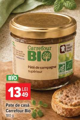 Pate de casă, Carrefour Bio