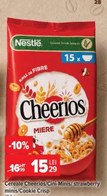Cereale Cheerios/Cini-Minis/strawberry minis/Cookie Crisp