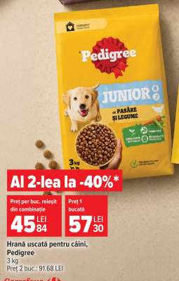 Hrană uscată pentru câini Pedigree