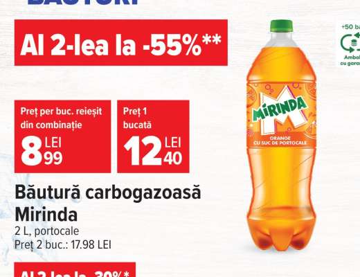 Băutură carbogazoasă Mirinda