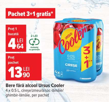 Bere fără alcool Ursus Cooler