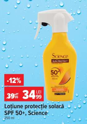 Loțiune protecție solară SPF 50+ Science