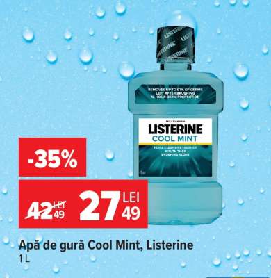 Apă de gură Cool Mint, Listerine 1L