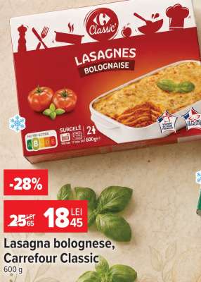 Lasagna Bolognese, Carrefour Classic