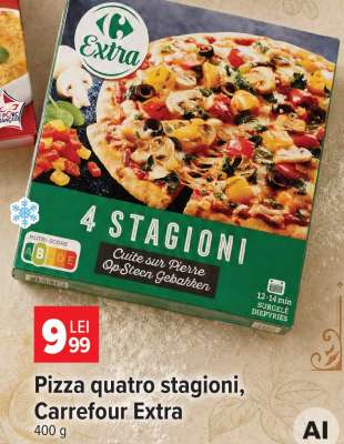 Pizza quattro stagioni, Carrefour Extra