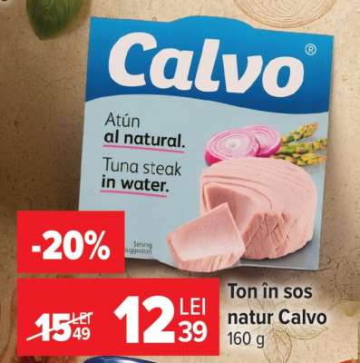 Ton în sos natur Calvo