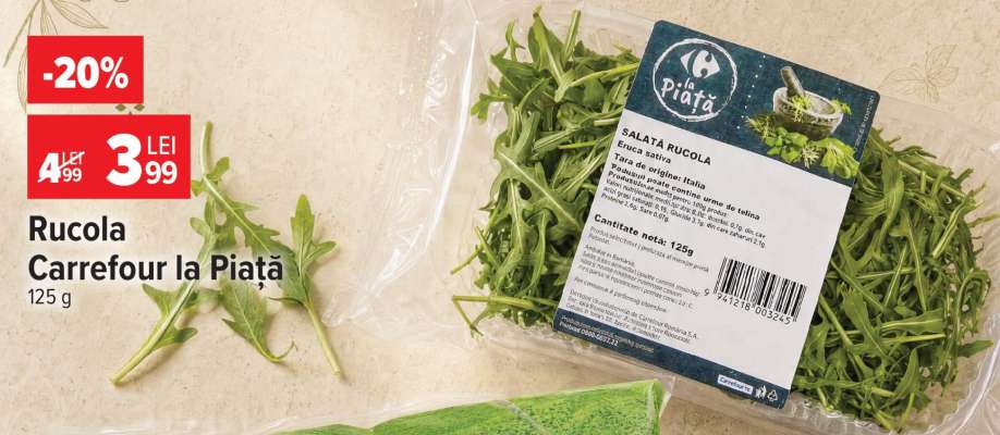 Rucola Carrefour la Piață