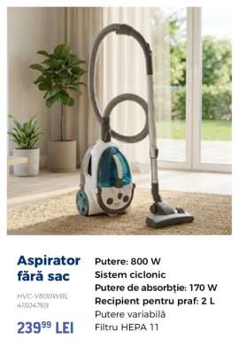 Aspirator fără sac