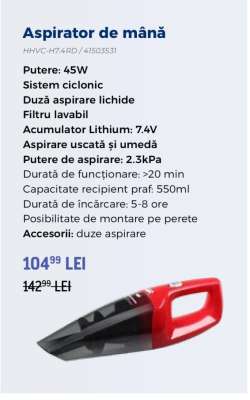 Aspirator de mână