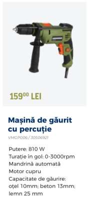 Mașină de găurit cu percuție