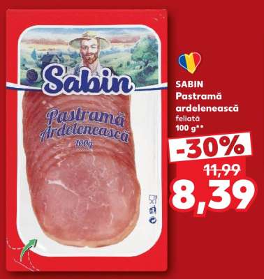 SABIN Pastramă ardelenească feliată