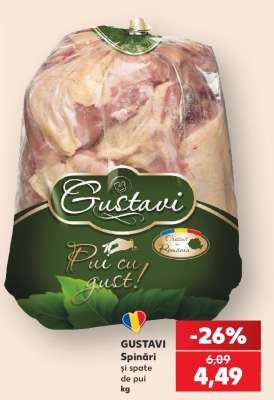GUSTAVI Spinări și spate de pui