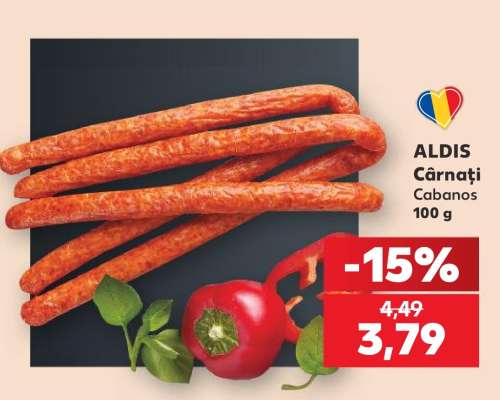 ALDIS Cârnați Cabanos 100 g
