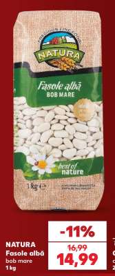 NATURA Fasole albă bob mare 1 kg