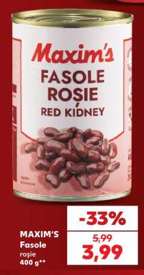 MAXIM'S Fasole roșie 400 g