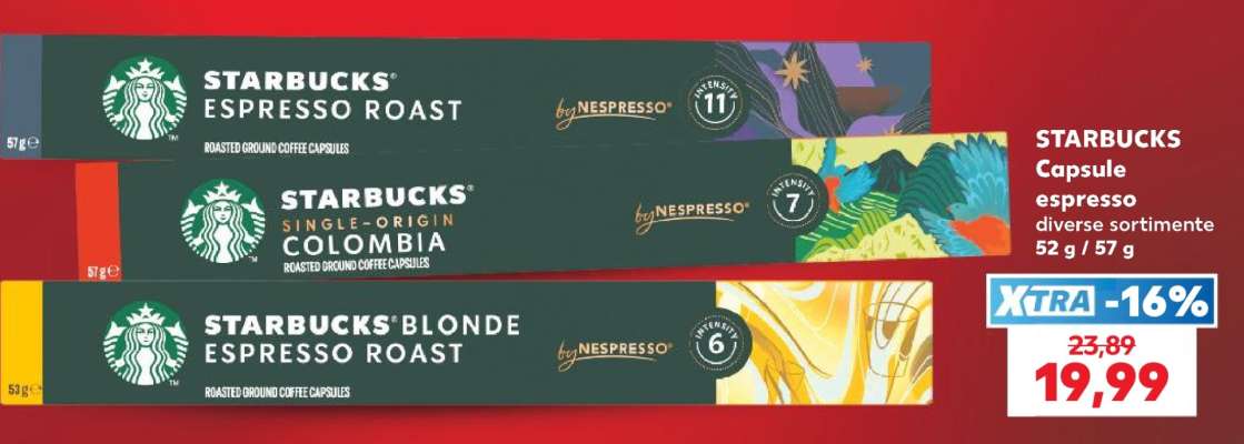 STARBUCKS Capsule espresso