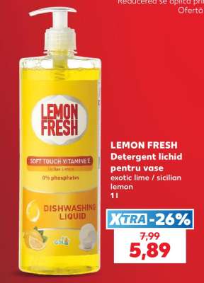 LEMON FRESH Detergent lichid pentru vase