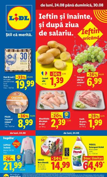 Cataloage Lidl - 24.08.2026 - 30.08.2026.