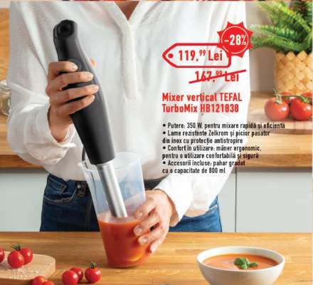 Mixer vertical Tefal Turbomix HB121838