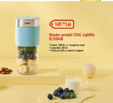 Blender portabil Tefal Lightmix BL1C0430