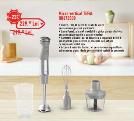 Mixer vertical TEFAL HB673B30