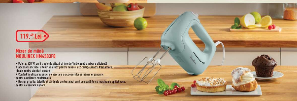 Mixer de mână MOULINEX HM450B10