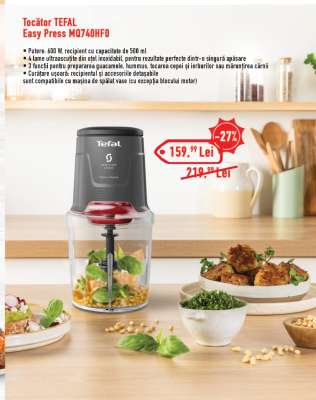 Tocător TEFAL Easy Press MQ740HFO