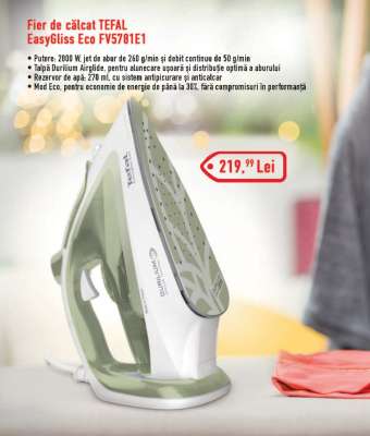 Fier de călcat Tefal EasyGliss Eco FV5781E1