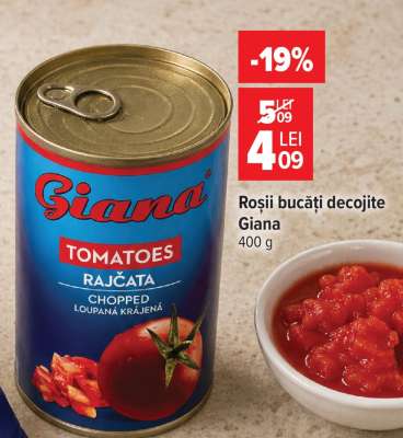 Roșii bucăți decojite Giana