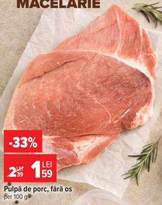 Pulpă de porc fără os
