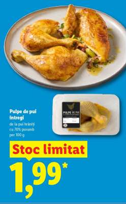 Pulpe de pui întregi