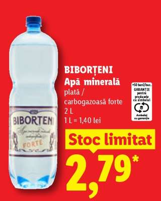 BIBORȚENI Apă minerală