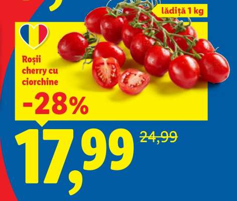 Roșii cherry cu ciorchine