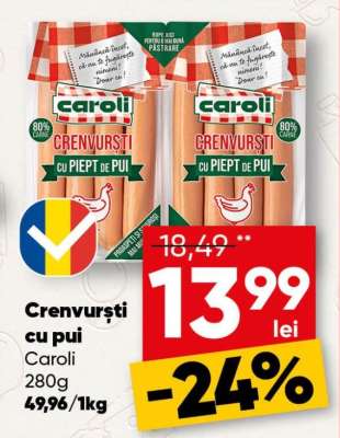 Crenvurști cu pui