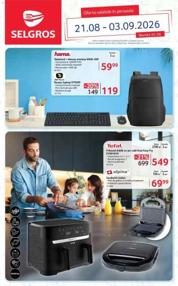 Cataloage Selgros - 21.08.2026 - 03.09.2026.