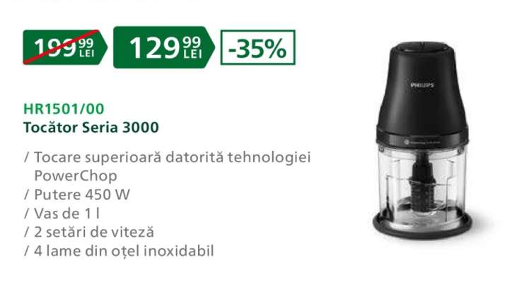 HR1501/00 Tocător Seria 3000