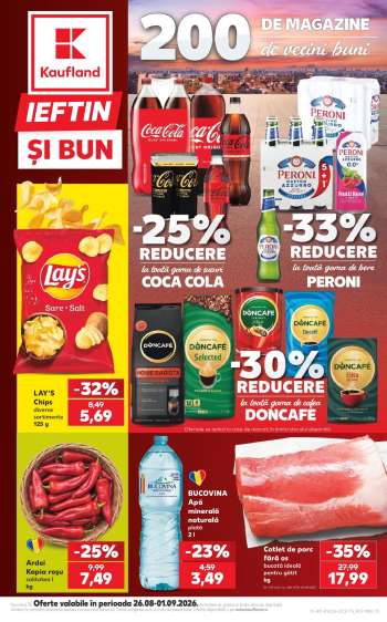 Cataloage Kaufland - 26.08.2026 - 01.09.2026.
