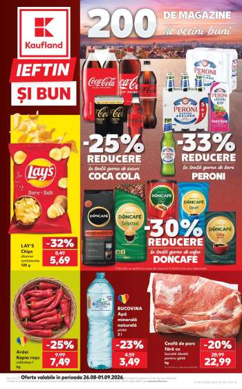 Cataloage Kaufland - 26.08.2026 - 01.09.2026.