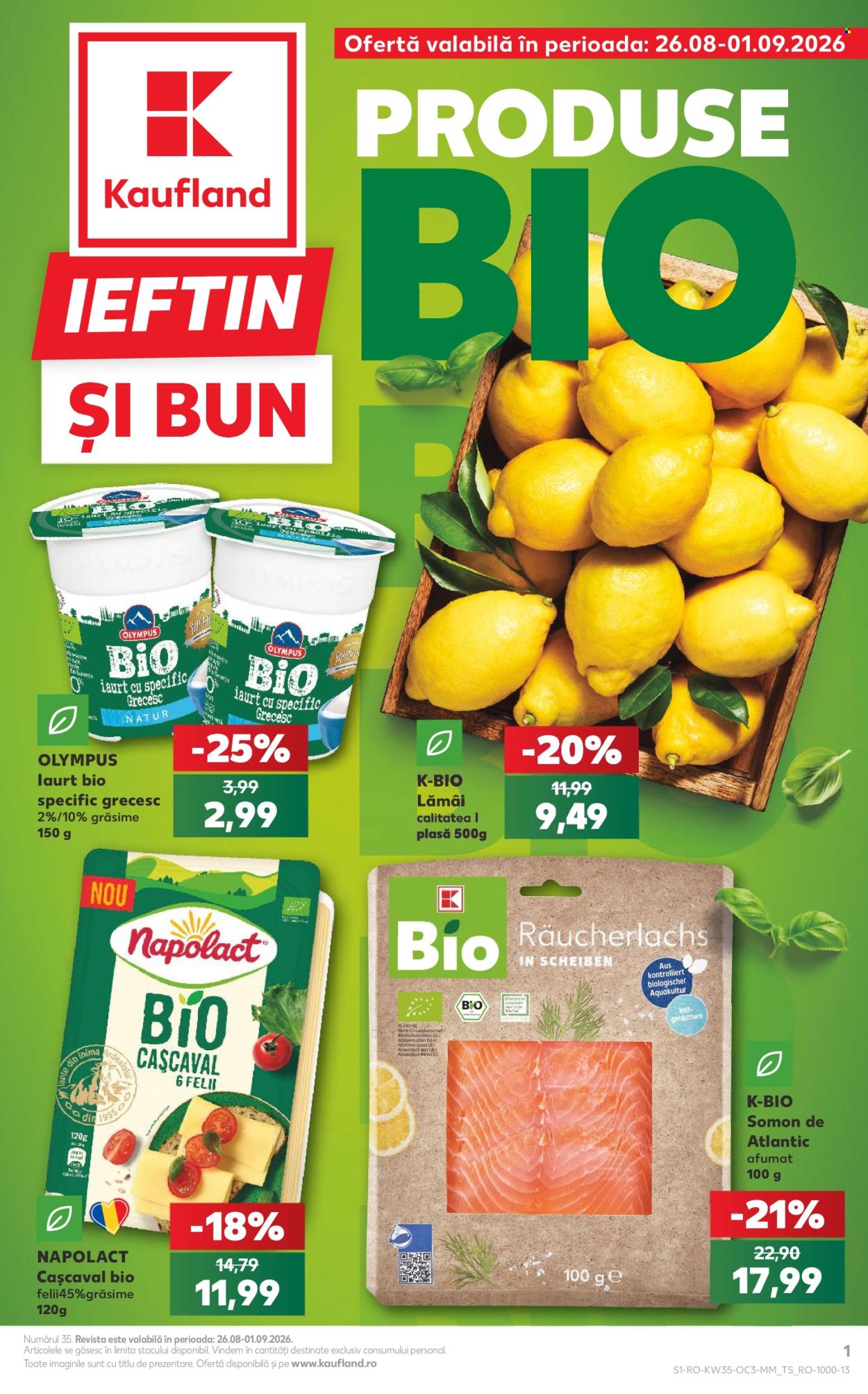 Catalog Kaufland - 26.08.2026 - 01.09.2026. Pagina 1