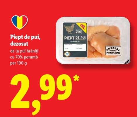 Piept de pui dezosat