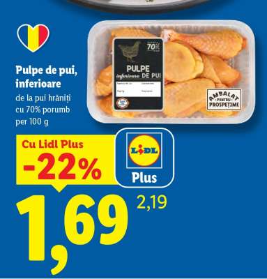 Pulpe de pui inferioare
