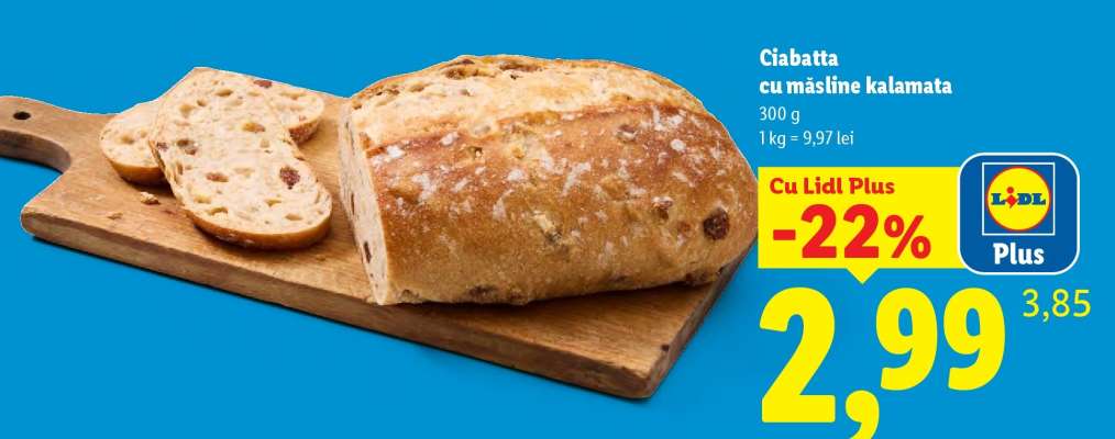 Ciabatta cu măsline Kalamata